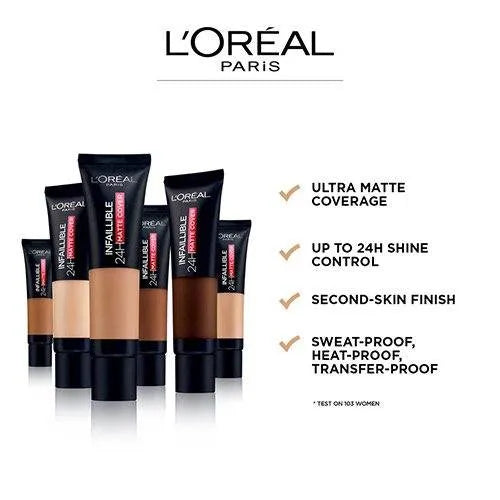 Infallible 24H Matte Cover Foundation - Medaid - Lebanon