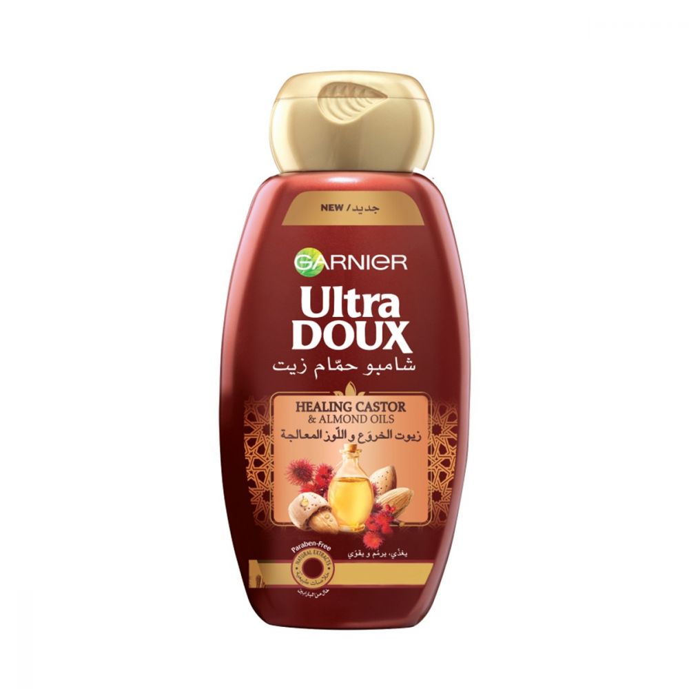 Garnier Ultra Doux Castor and Almond Oil Hammam Zeit infused Shampoo 400 ML - Medaid