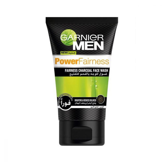 Garnier men PowerFairness charcoal face wash 100ml - Medaid