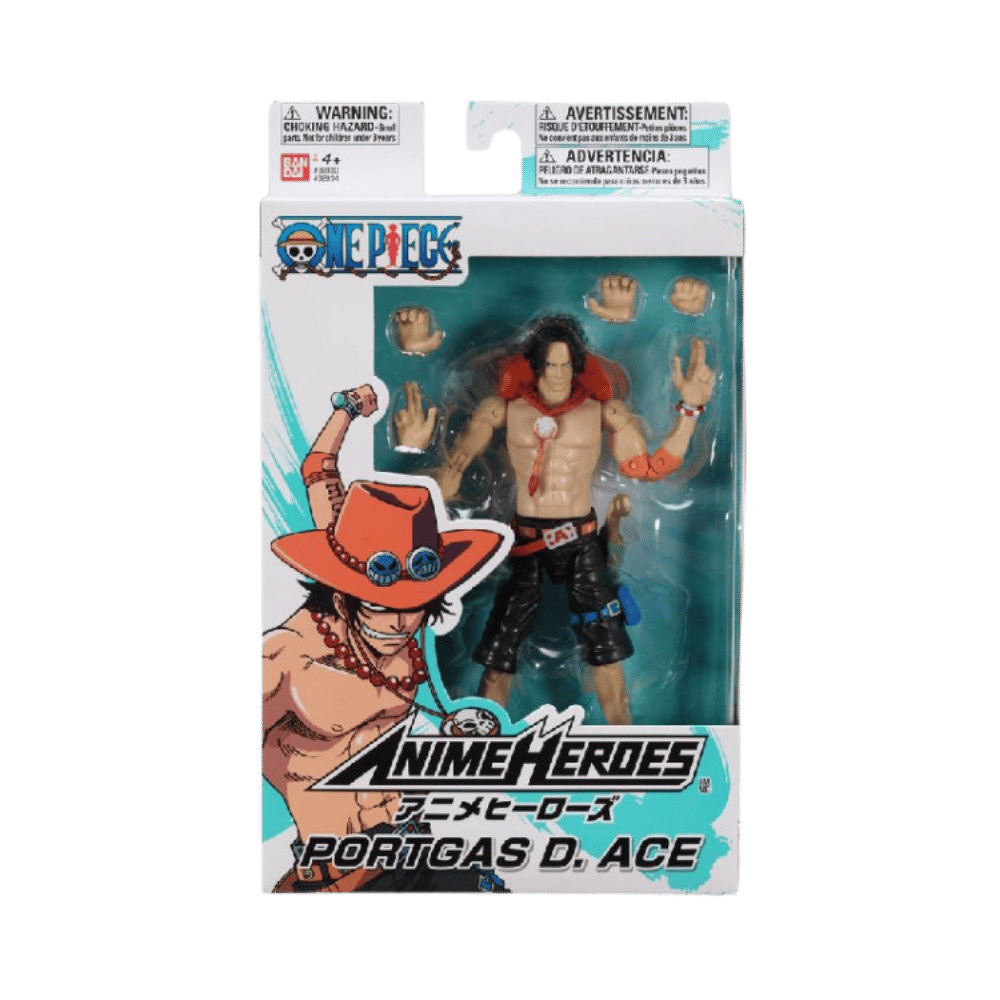 ONE PIECE PORTGAS D ACE 6.5" Anime Heroes Action Figure by Bandai - Medaid International