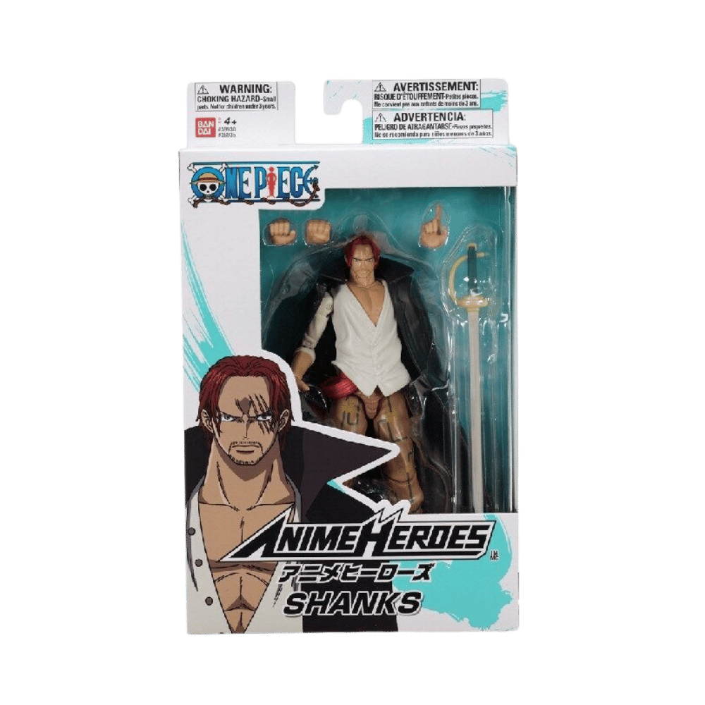ONE PIECE SHANKS 6.5" Anime Heroes Action Figure by Bandai - Medaid International