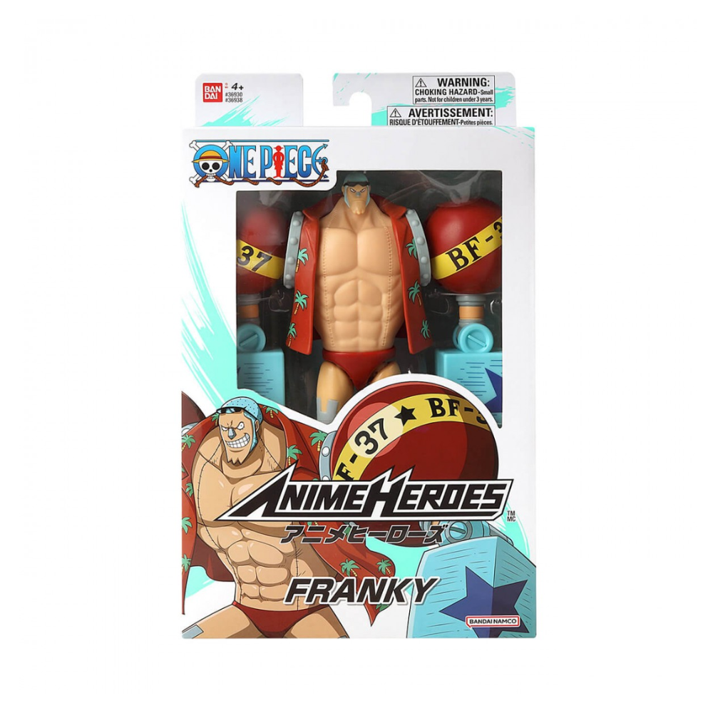 One Piece Franky 6.5 Anime Heroes Action Figure by Bandai - Medaid International