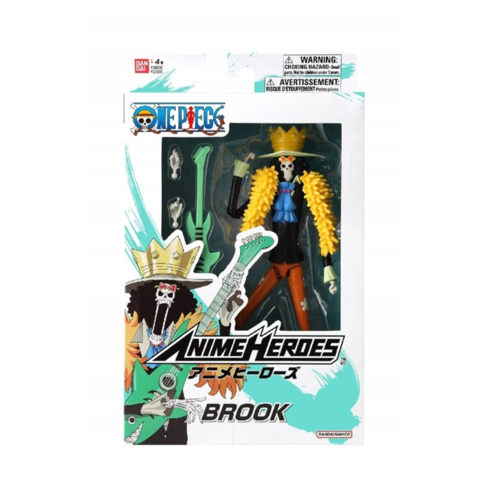 One Piece Brook 7" Anime Heroes Action Figure by Bandai - Medaid International