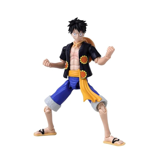 One Piece Monkey D. Luffy Dress Rosa Anime Heroes Action Figure by Bandai - Medaid International