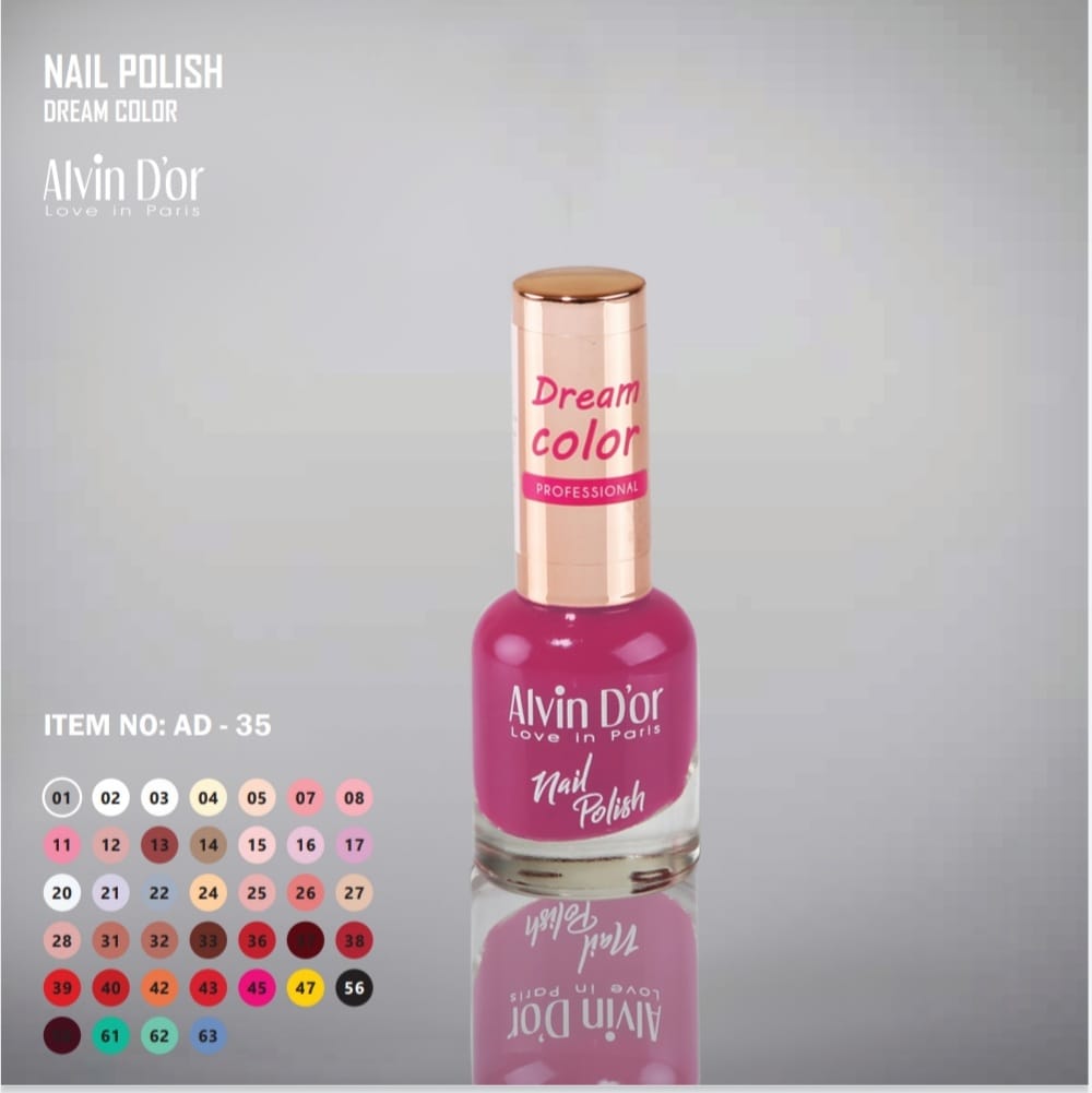 Alvin D'Or Ad-34 Dream Color Nail Polish - Medaid