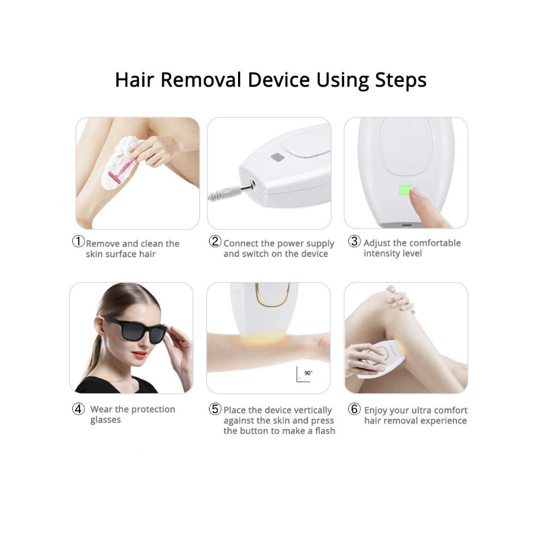 Beauty Glam IPL Hair Removal Glass Tube Epilator - Medaid