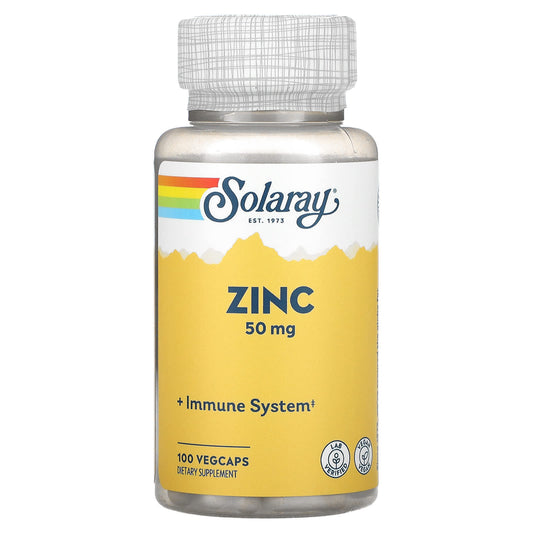 Solaray, Zinc, 50 mg, 100 VegCaps - Medaid International