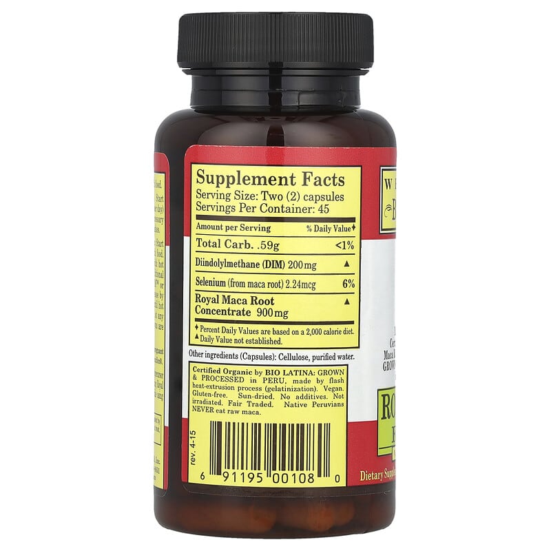 Whole World Botanicals, Royal Maca® Plus with DIM™ for Women, 90 VegCaps - Medaid International