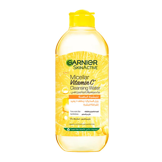Garnier Vitamin C Micellar Water Facial Brightening Cleanser and Makeup Remover - Medaid International