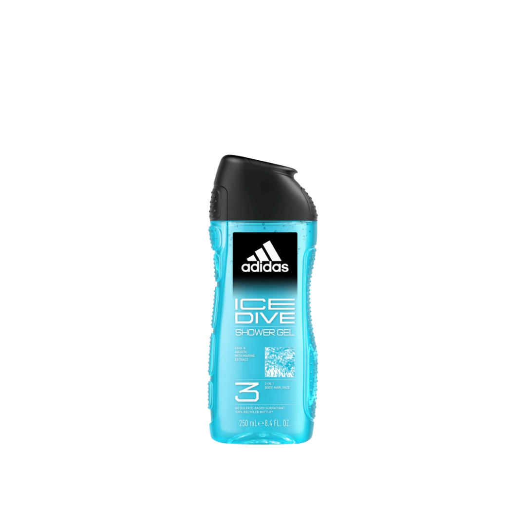 Adidas New 3 In 1 Shower Gel 250ml For Men