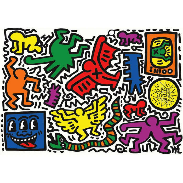HQC Keith Haring 3, 1000 Pieces - Medaid International