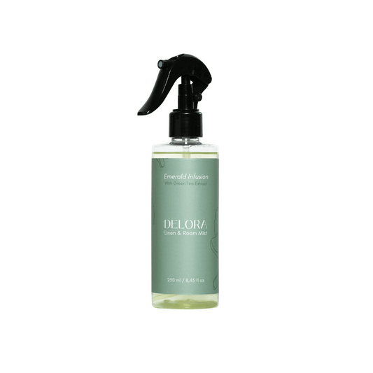 Delora Linen & Room Mist - Emerald Infusion (With Green Tea Extract)