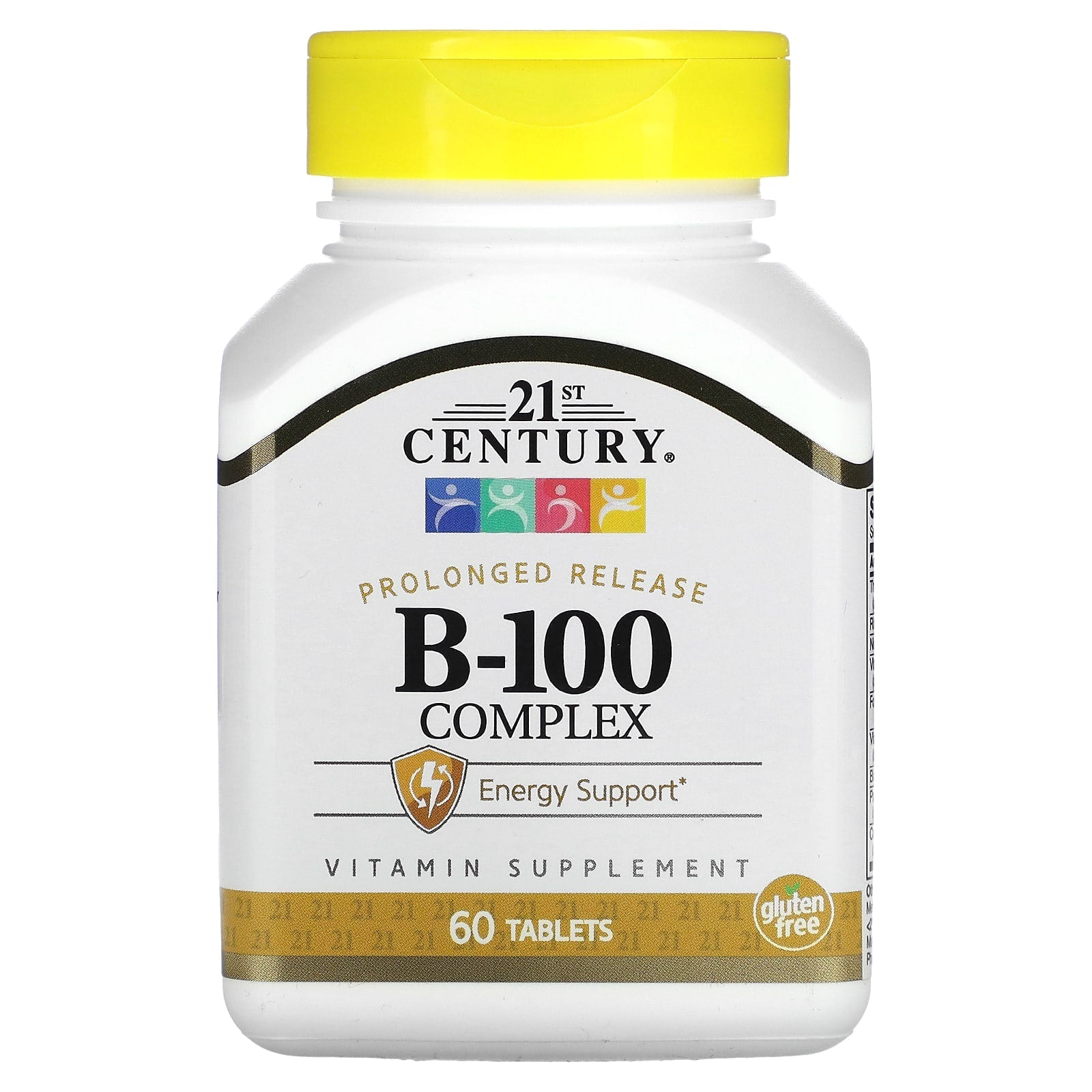 21st Century, B-100 Complex, Prolonged Release, 60 Tablets - Medaid