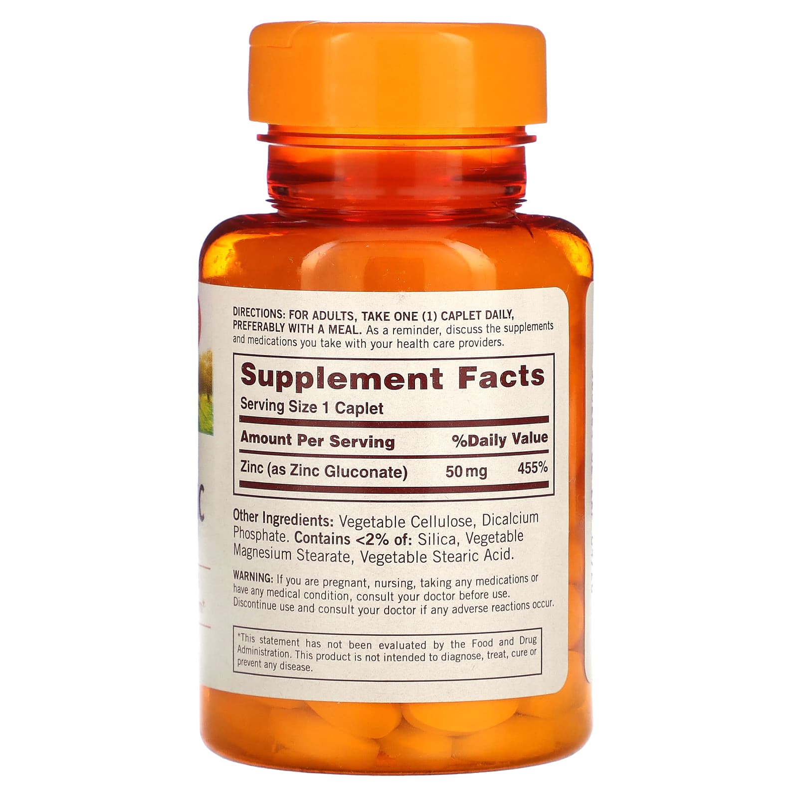 Sundown Naturals, Essential Zinc, 50 mg, 100 Caplets - Medaid International