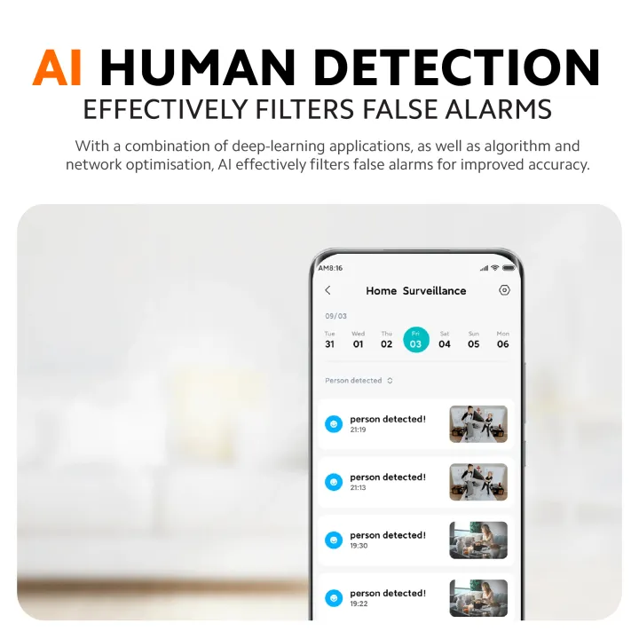 Xiaomi C300 Smart Camera 2K, 360¬∞ View, AI Detection, Night Vision - Medaid International