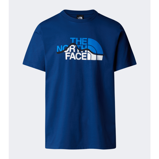 The North Face Mountain Line Men Lifestyle T-Shirt Estate Blue - Medaid International