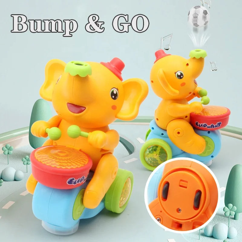 Musical Elephant Toy with Floating Ball and Lights