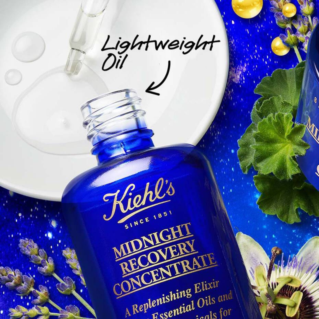 Kiehl's Midnight Recovery Concentrate Face Oil 50ml - Medaid - Lebanon