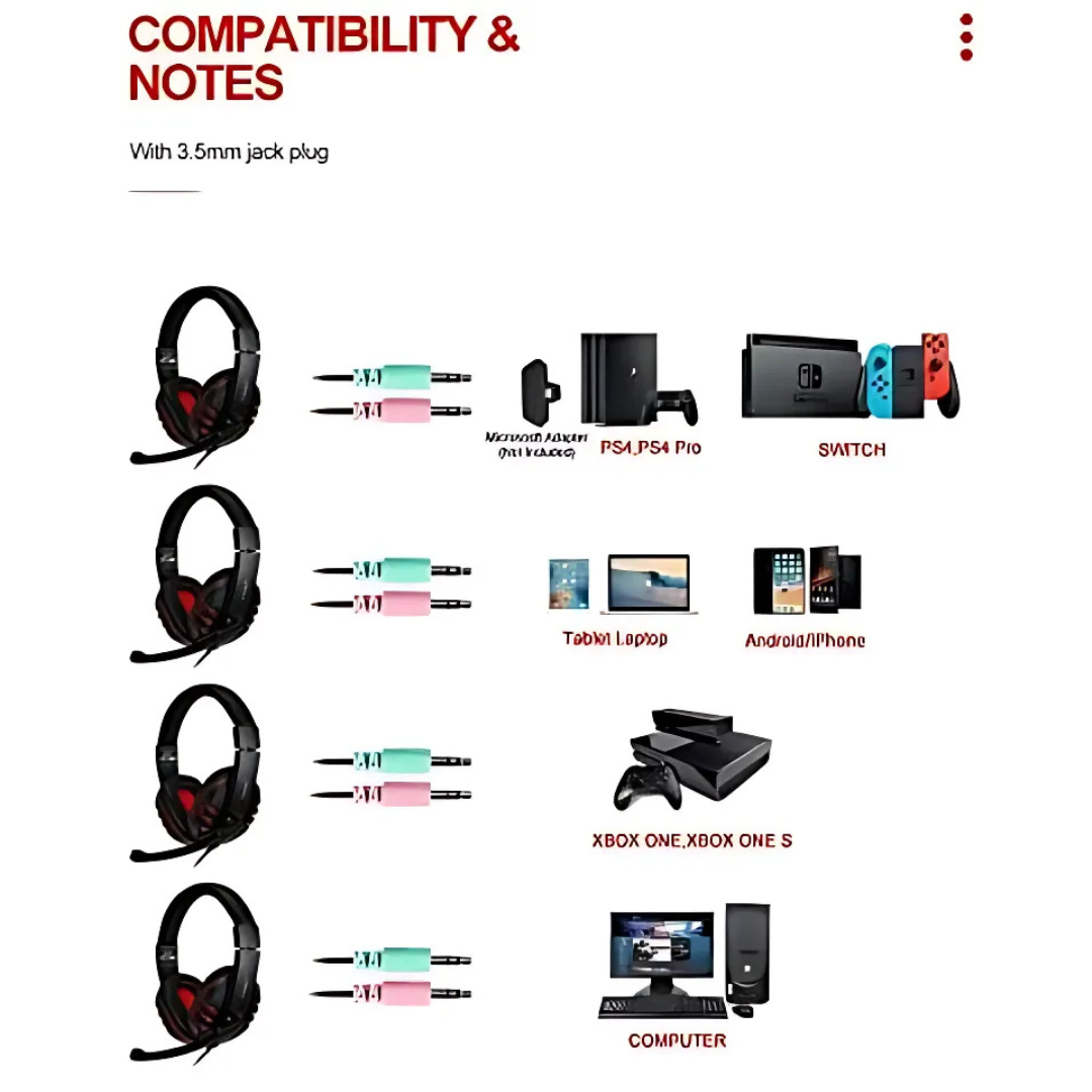 4 in 1 Gaming Combo ( Keyboard - headset - mousepad - mouse ) - Medaid International