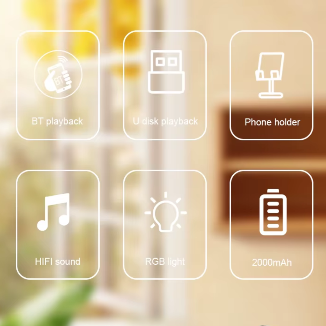 Kisonli M1PLUS Mini Portable Phone Holder Professional Wireless Speaker - Medaid International