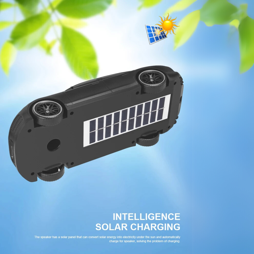 Kisonli  Bluetooth Speaker Car Model Speaker with Solar Charging Function Wireless Speaker - Medaid International
