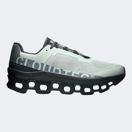 On Cloudmonster 1 Men Running Shoes Glacier/Black - Medaid International