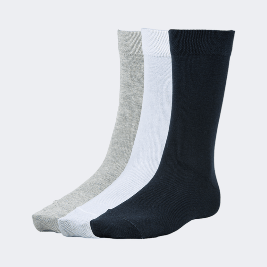 Top Ten Soft Unisex Lifestyle Socks Black/White/Grey - Medaid International