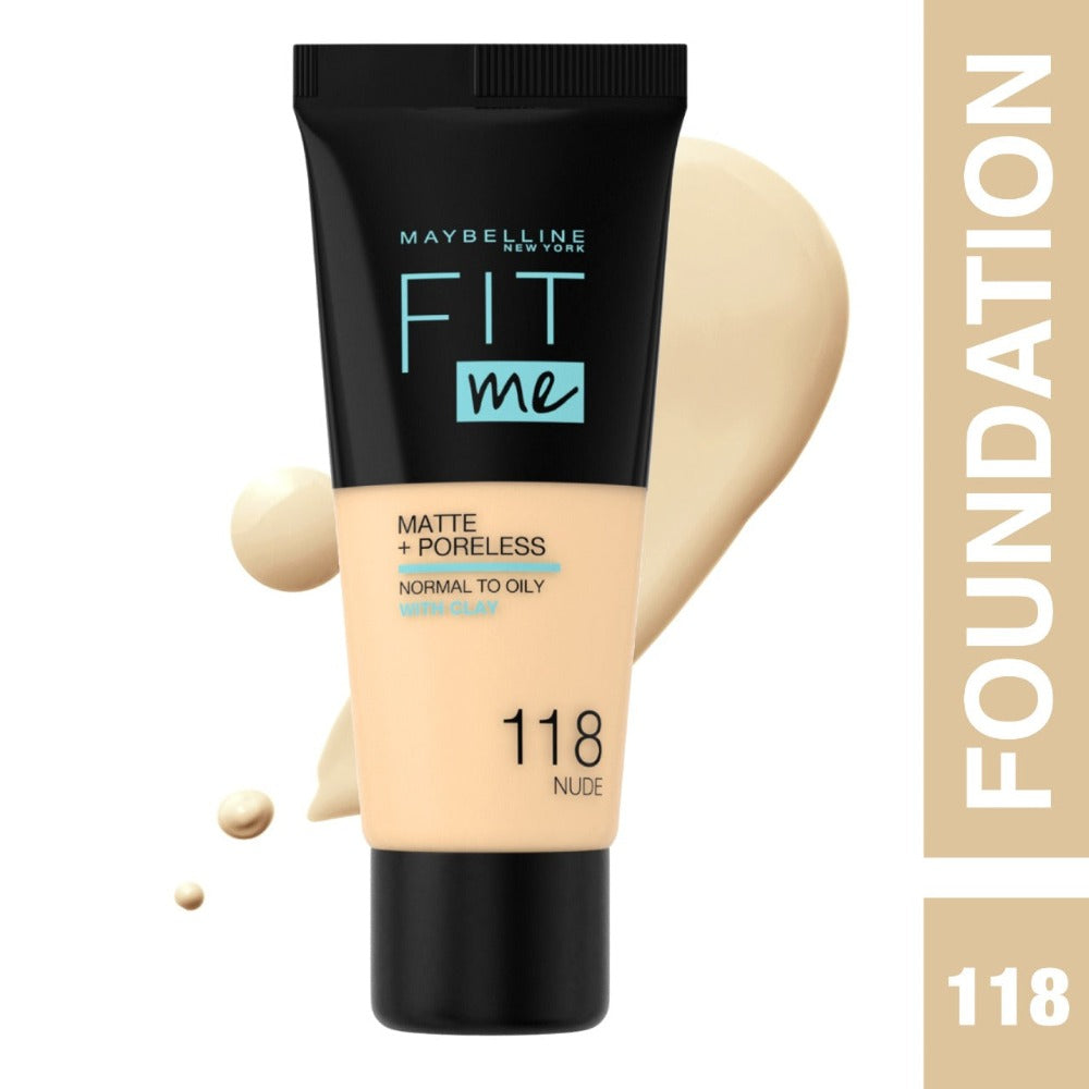 Maybelline Fit Me Matte + Poreless Liquid Foundation - 30 ml - Medaid