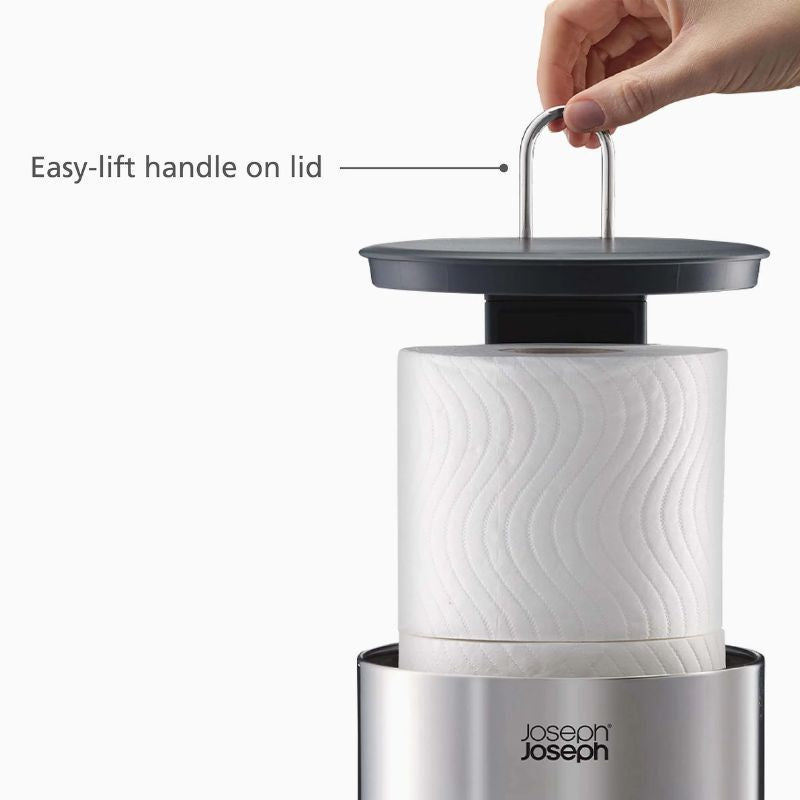 Joseph Joseph Easystore™ Luxe Stainless-steel Concealed Toilet Roll Holder - Medaid International