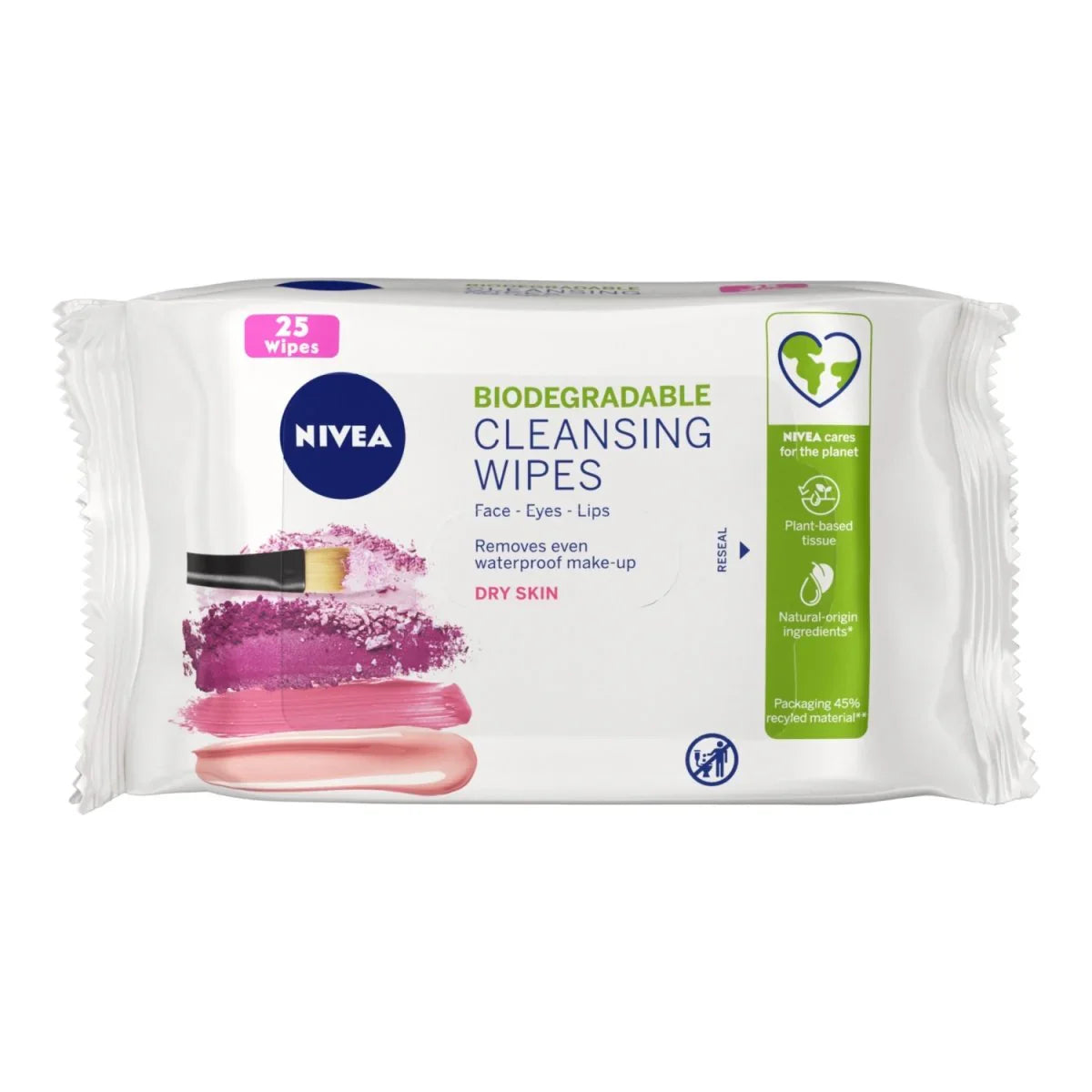 3 In 1 Caring Cleansing Dry Skin Wipes - Medaid