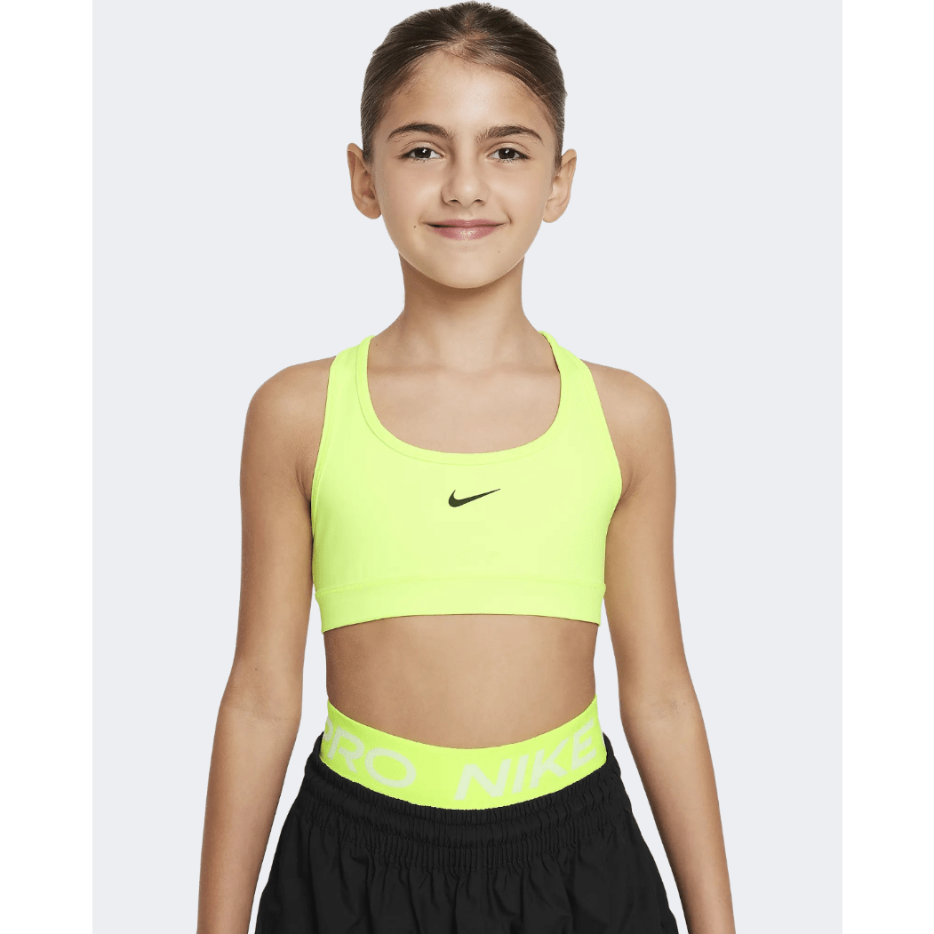 Nike Df Swoosh Girls Training Bra Volt/Black - Medaid International