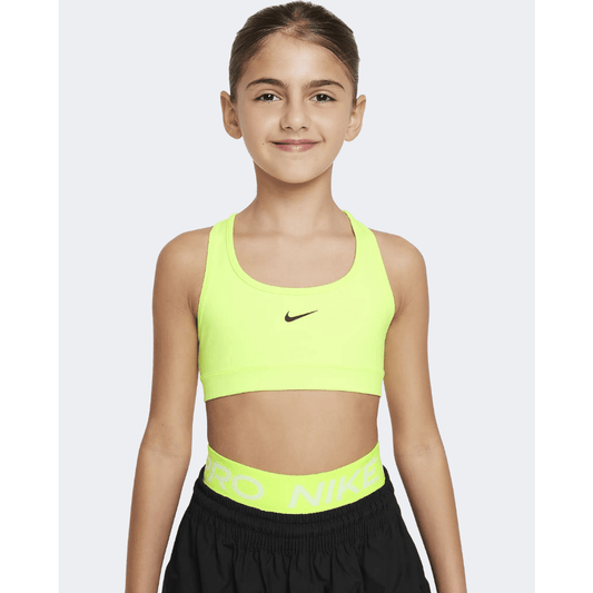 Nike Df Swoosh Girls Training Bra Volt/Black - Medaid International