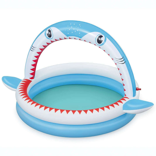 Sharktastic Sprinkler Play Pool 163x127x92cm - Medaid International