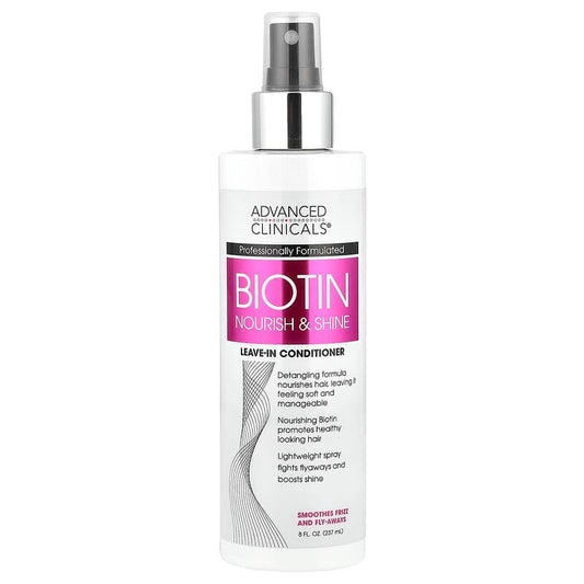 Advanced Clinicals, Biotin, Leave-In Conditioner 237 ml - Medaid International