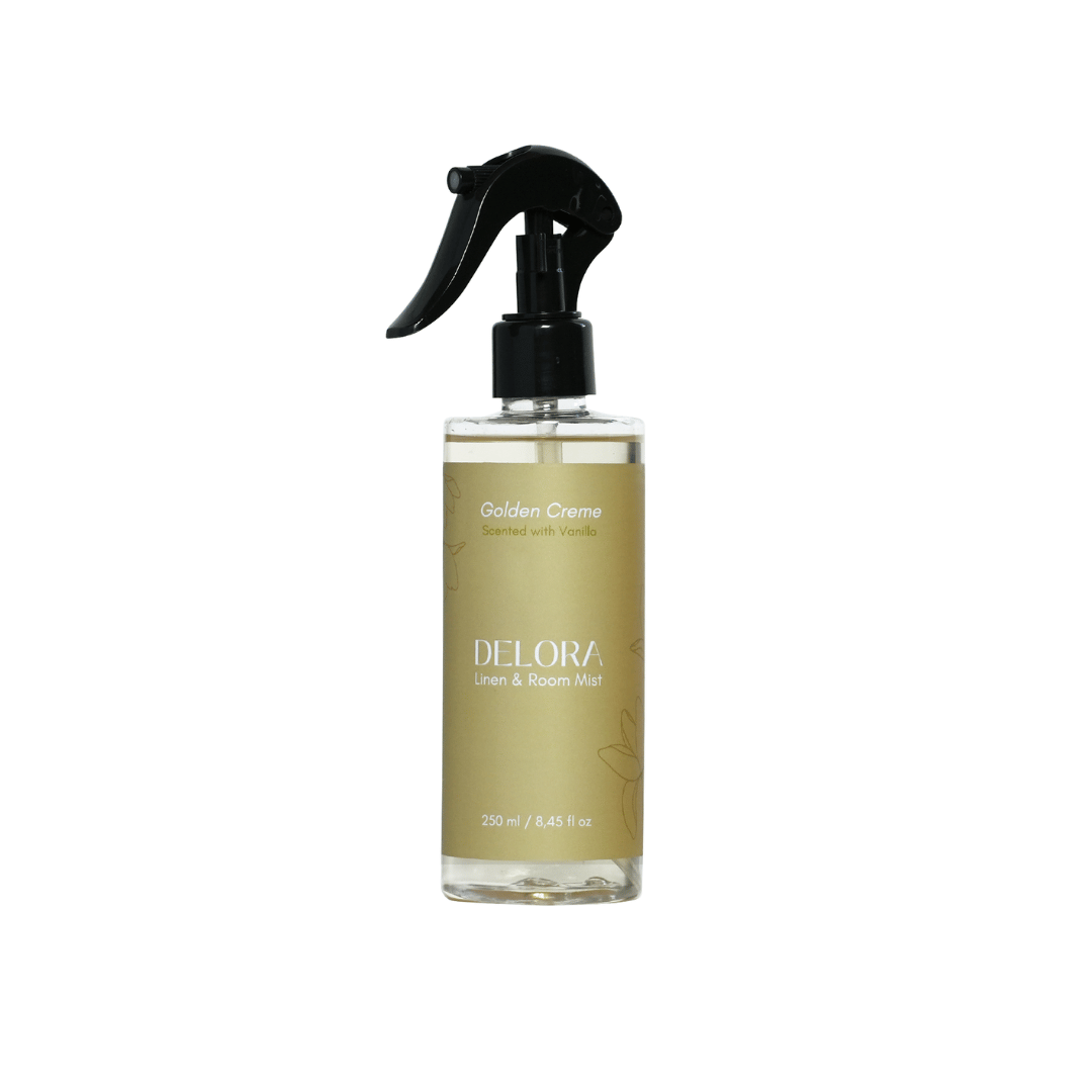 Delora Linen & Room Mist - Golden Creme (Scented with Vanilla)