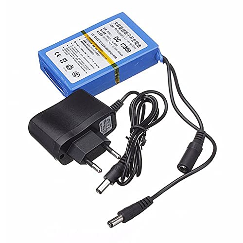 Balolo - Portable 12V Rechargeable Lithium-ion Battery Pack with Charger, 3000mAh