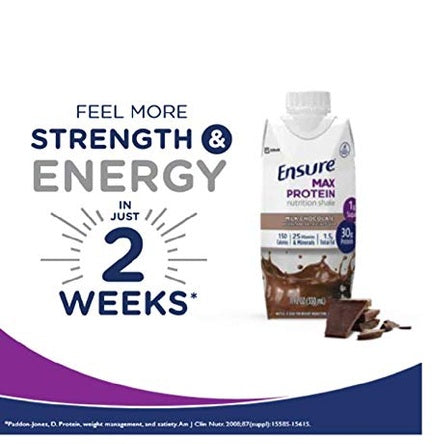 Ensure, Max Chocolate, 11 Ounce, 4 Count - Medaid International