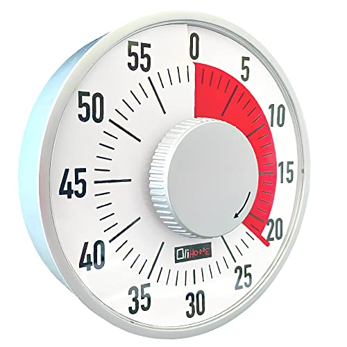 Eurotel - Giant Timer 16 x 5 cm - Single Colour Contrast - Easel or Magnet - Straight Numbers