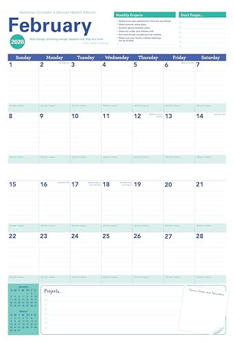 2026 Amy Knapp's Big Grid Family Organizer Wall Calendar: 17-Month Giant Fridge Calendar for Mom with 175+ Stickers (Hanging Family Plan Calendar, ... 2026) (Amy Knapp's Plan Your Life Calendars) - Medaid International