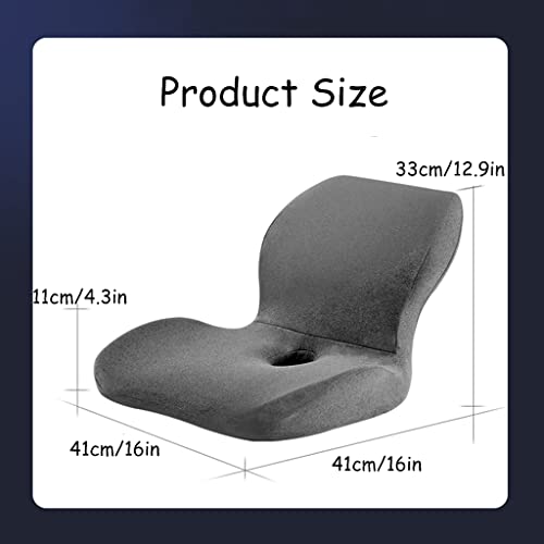 Car Seat Cushion, Car Memory Foam Heightening Seat Cushion for Short People Driving Lumbar Support Pillow and Seat Cushion for Office Chair and Car Seat Anti Slip Cushion (Gray) - Medaid - Lebanon