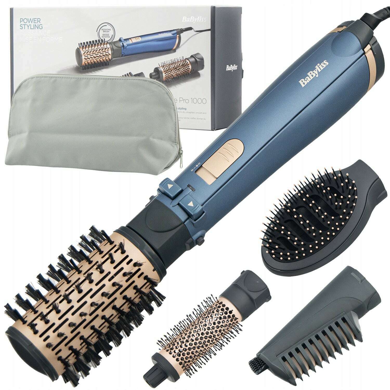Style Pro 1000w Rotary Brush + 4 Accessories - Medaid International