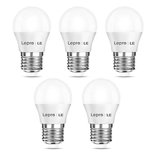Lepro - E27 G45 Golf Ball LED Bulbs, Warm White 2700K, 2.5W, Pack of 5