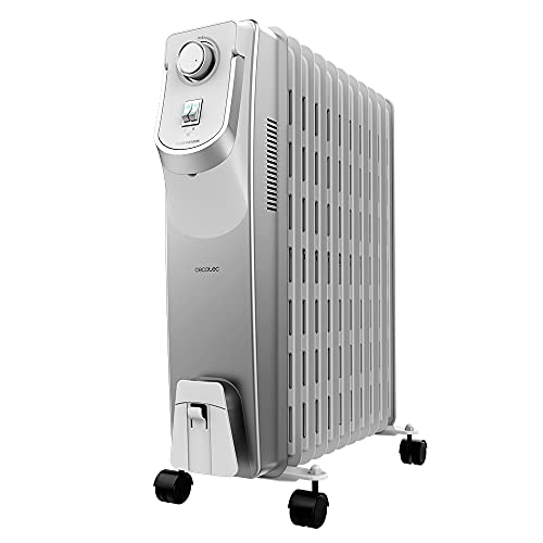 Cecotec - ReadyWarm 11000 Electric Oil Radiator, 2500W, 11 Modules, 360° Technology
