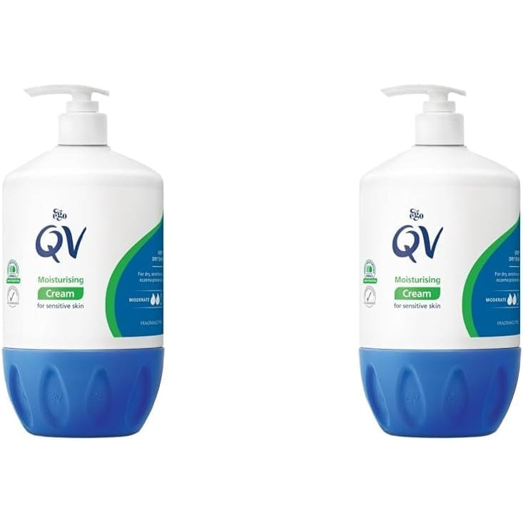 QV Cream, 500g (Pack of 1) | 10% Glycerin | Rich Protective Moisturiser, Hydrating Skin Care | Pump Dispenser Bottle - Medaid - Lebanon