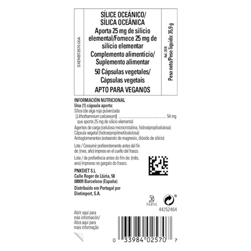 Solgar Oceanic Silica Vegetable Capsules, 25 Mg, 50 Count - Medaid International