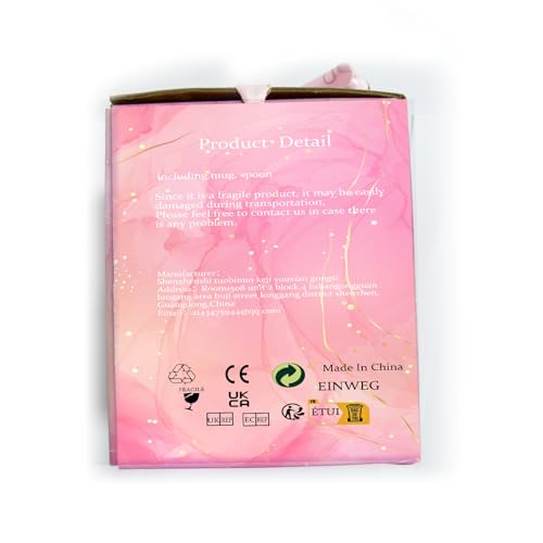 Personalized Gift for Women Cute Monogrammed Double Wall Glass Coffee Mug Tea Cup with Spoon Customized Birthday Valentine Mother's Day Christmas Gift for Mom Wife Friends Sister Coworker(Letter A) - Medaid International