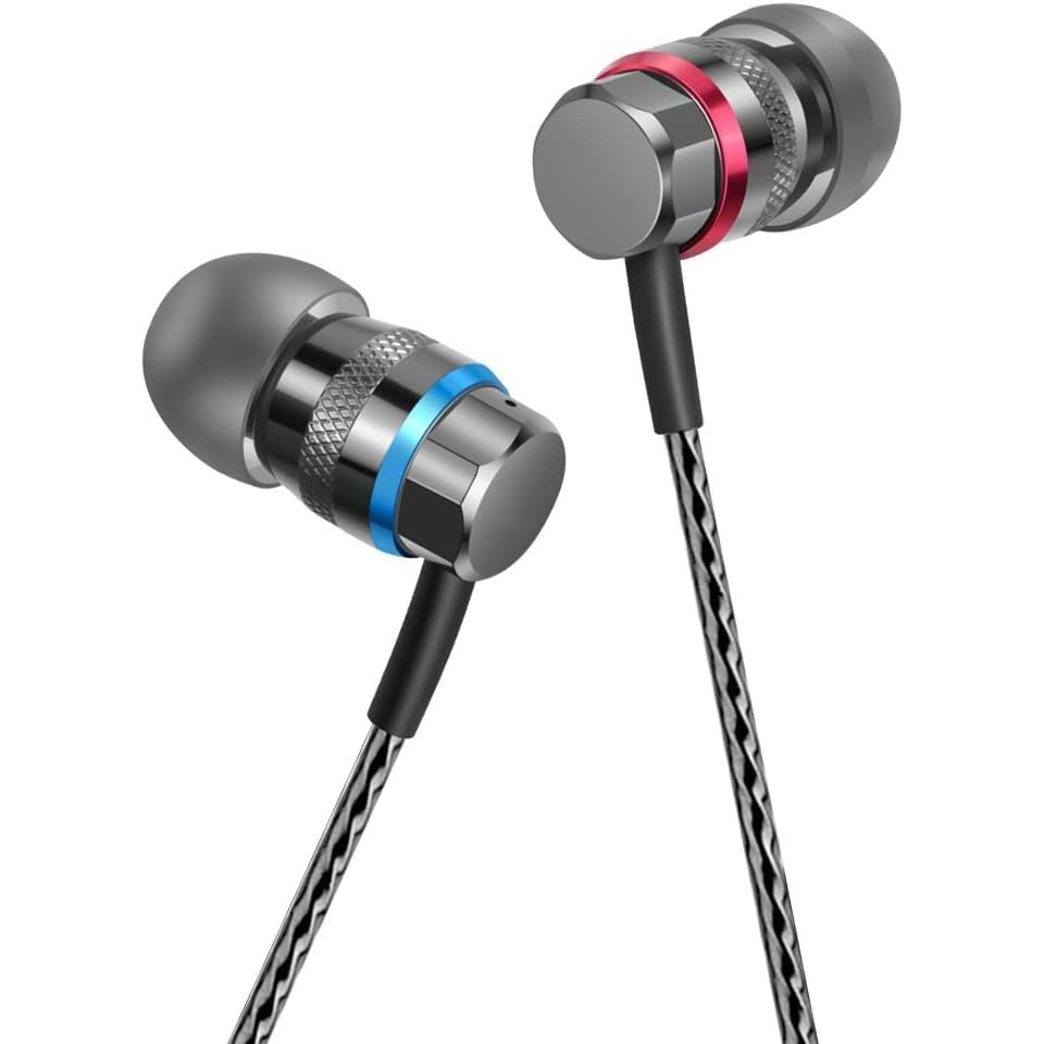 AMZ - In-Ear Headphones with High Sensitivity Mic, Noise Isolating, Hi-Fi Stereo Sound