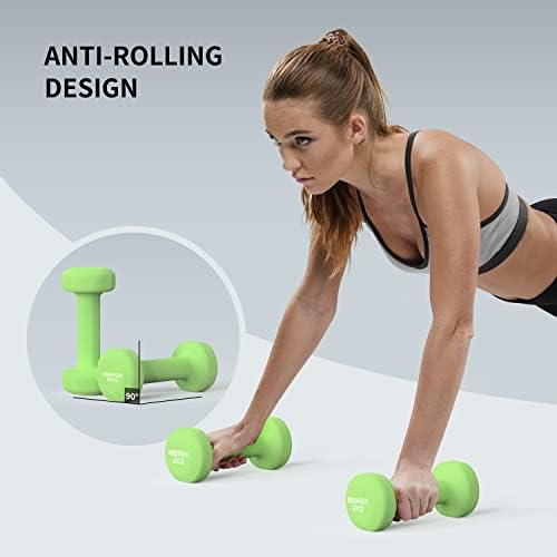 PROIRON Neoprene Dumbbells Weights Exercise & Fitness Dumbbells in 1kg 1.5kg 2kg 3kg 4kg 5kg 8kg 10kg Pair - Medaid