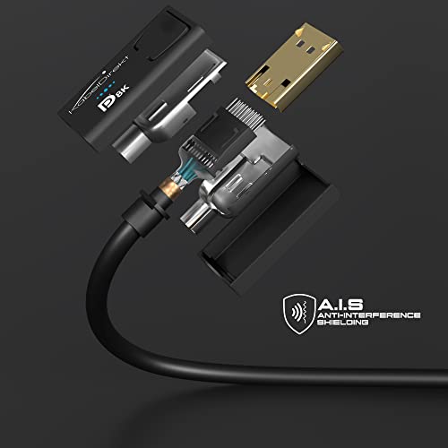 KabelDirekt - 8K DisplayPort Cable with A.I.S. Shielding & VESA Certified, 10ft