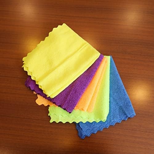 Royalford royalbright 5 piece microfiber cleaning clothes rf11076 powerful and high density cloth for easy efficient 100% anti bacterial super absorbent power multicolor - Medaid